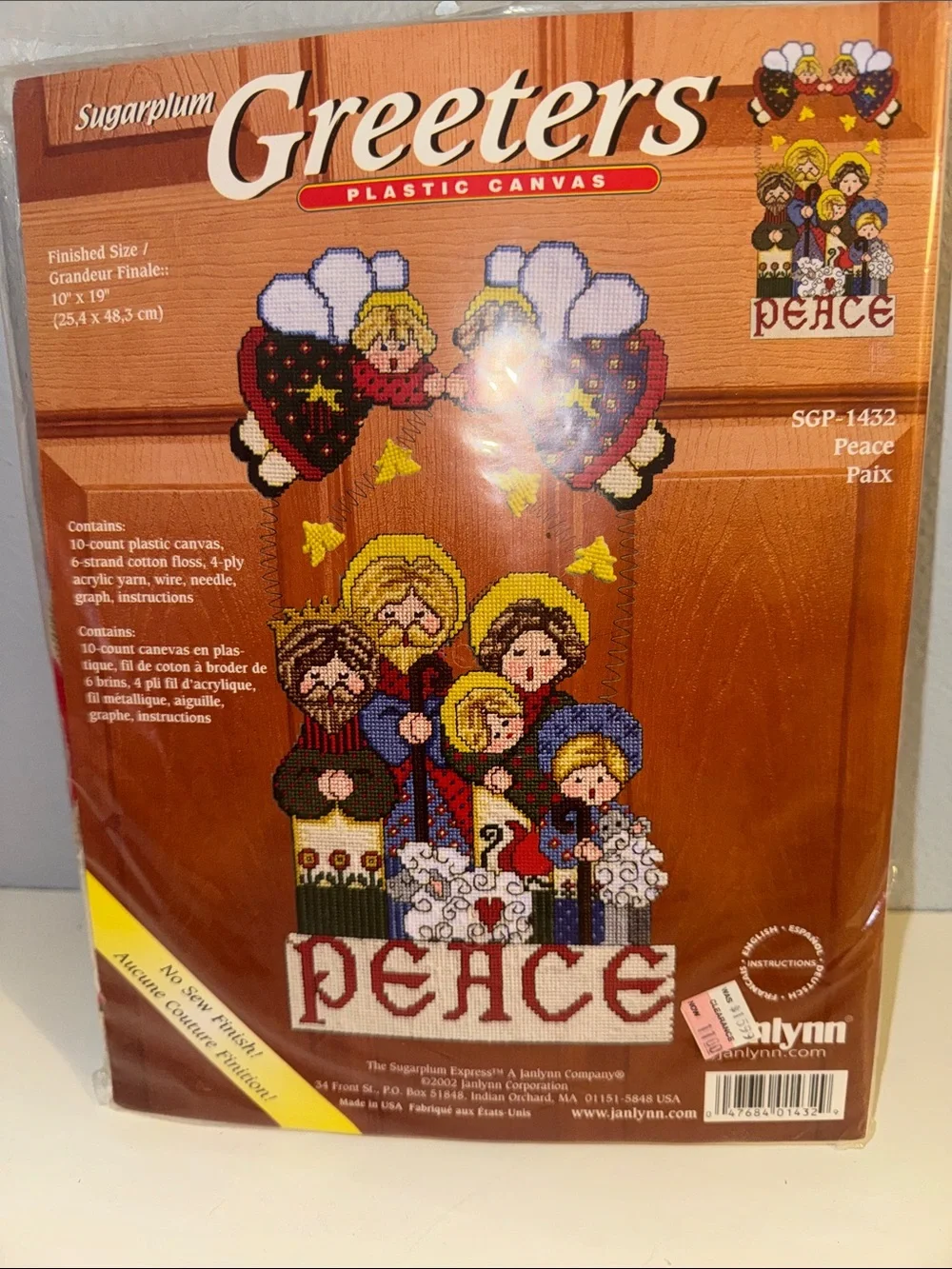New Janlynn Sugarplum Greeters 'Peace' Nativity Canvas Kit SGP-1432